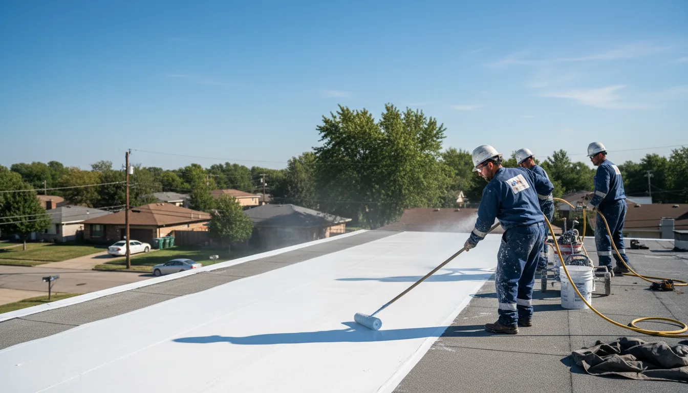 Commercial roof coating in Hugheston, WV near me